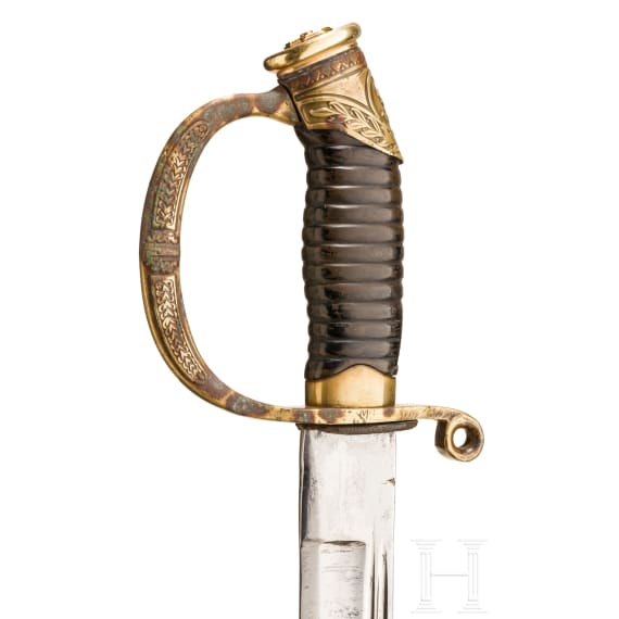 Schaschka M 1909 f&uuml;r Offiziere der russischen Dragoner mit massivem Goldkreuz