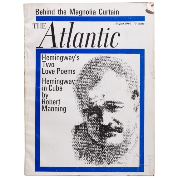 Ernest Hemingway (1899 - 1961) - bedeutender, mit "Papa" signierter Brief an Robert Manning vom 30. Dezember 1954 mit Kuvert