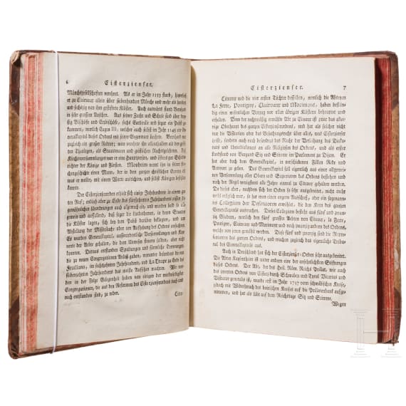 Christian Friedrich Schwan (1733 - 1815), "Abbildungen der vorz&uuml;glichsten Geistlichen-Orden in ihren gew&ouml;hnlichsten Ordenskleidungen", nahezu komplette zweib&auml;ndige Ausgabe, Mannheim, 1791