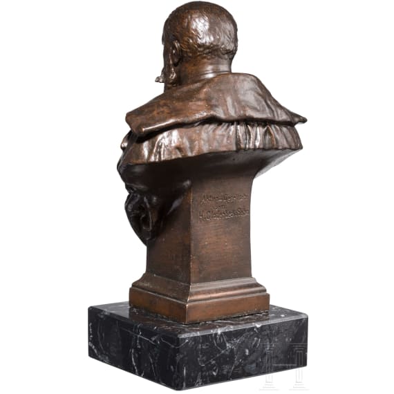 Friedrich I. Gro&szlig;herzog von Baden - B&uuml;ste, H. Gladenbeck, datiert 1895