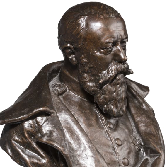 Friedrich I. Gro&szlig;herzog von Baden - B&uuml;ste, H. Gladenbeck, datiert 1895