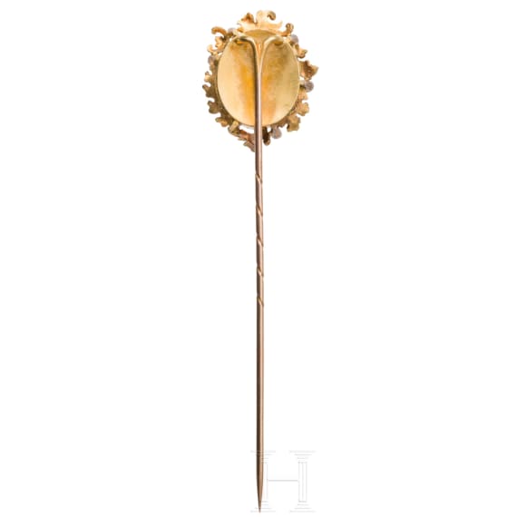 K&ouml;nig Ludwig II. - diamantbesetzte goldene Geschenknadel