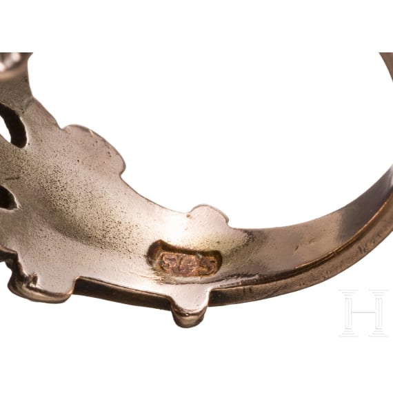 K&ouml;nig Ludwig II. von Bayern - Geschenkring mit gekr&ouml;nter Namenschiffre "L", um 1880
