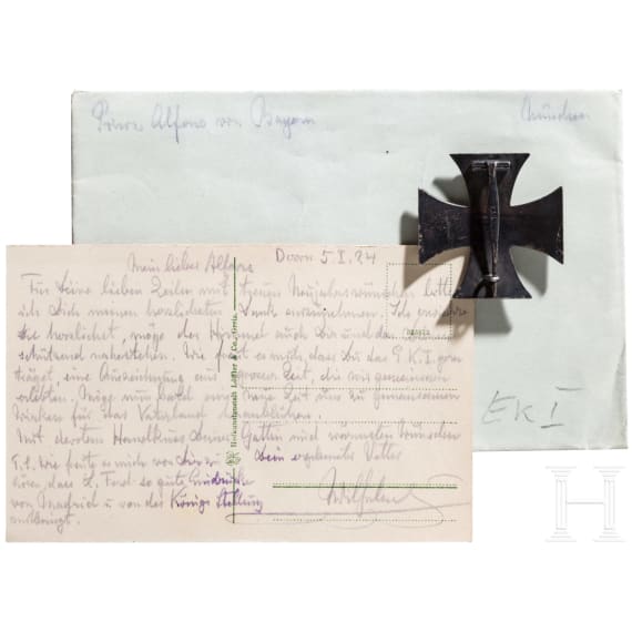 Prinz Alfons von Bayern - Eisernes Kreuz 1. Klasse