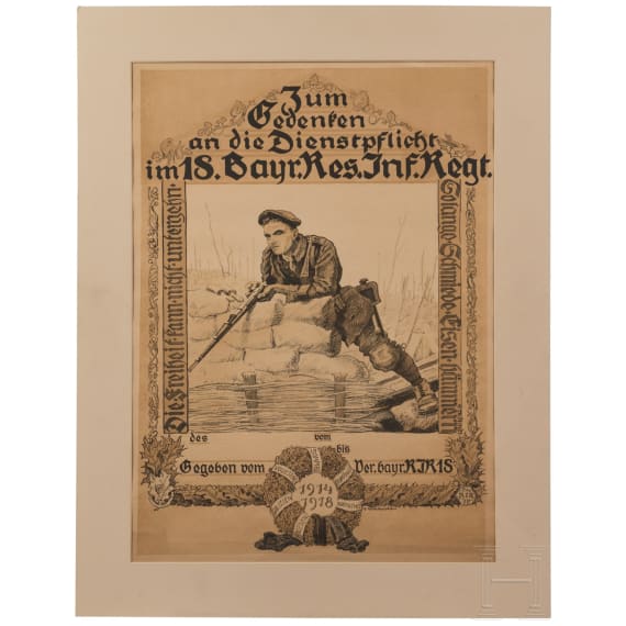 Prinz und Prinzessin Alfons von Bayern - neun Ehrenurkunden oder -diplome aus den Jahren 1898 - 1932 sowie vier weitere Ehrengaben