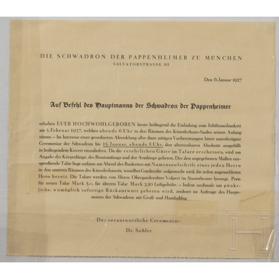 Prinz und Prinzessin Alfons von Bayern - neun Ehrenurkunden oder -diplome aus den Jahren 1898 - 1932 sowie vier weitere Ehrengaben