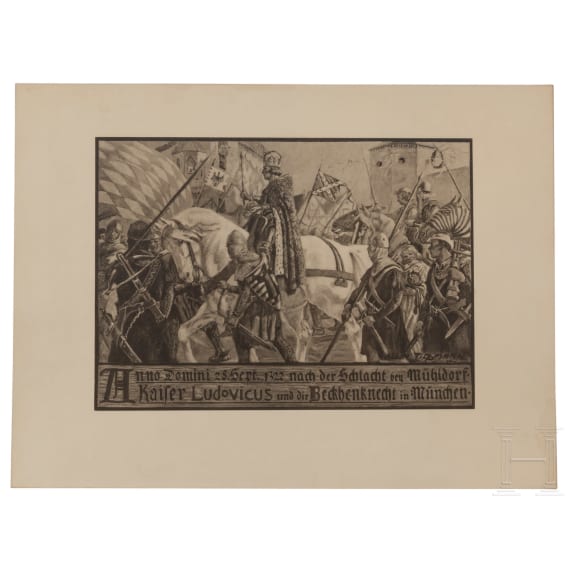 Prinz und Prinzessin Alfons von Bayern - neun Ehrenurkunden oder -diplome aus den Jahren 1898 - 1932 sowie vier weitere Ehrengaben