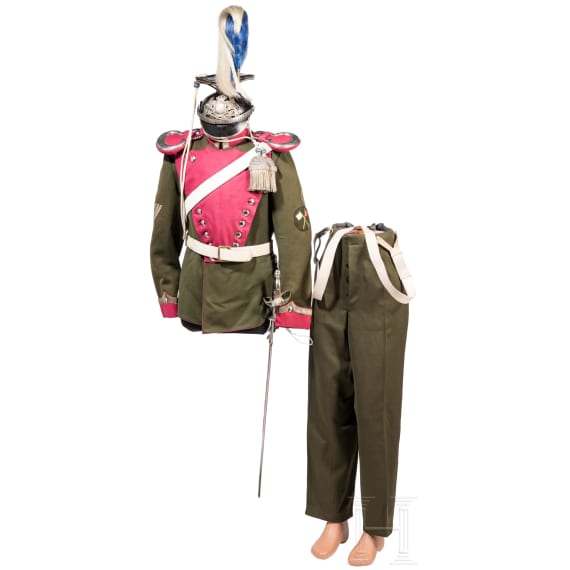 Uniformensemble f&uuml;r einen Vizewachtmeister im K&ouml;niglich Bayerischen 2. Ulanen-Regiment "K&ouml;nig", um 1900