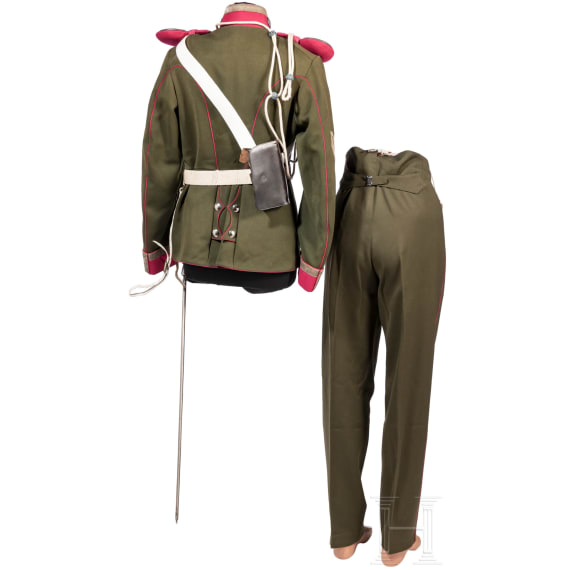 Uniformensemble f&uuml;r einen Vizewachtmeister im K&ouml;niglich Bayerischen 2. Ulanen-Regiment "K&ouml;nig", um 1900