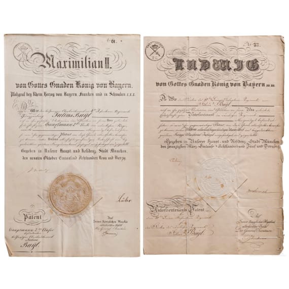 Dokumenten- und Fotonachlass des bayerischen Offiziers Julius Bayl (1815 - 1888)