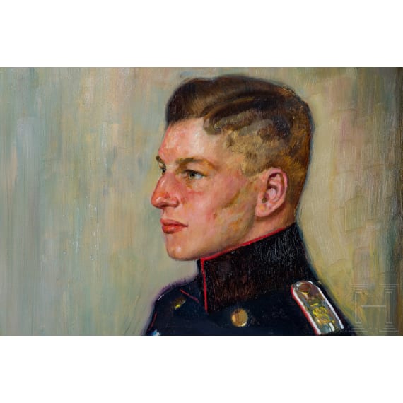 Prof. Walter Geffcken - Portr&auml;t des Maximilian Ritter von Pohl als Tr&auml;ger des Milit&auml;r-Max-Joseph-Ordens, datiert 1916