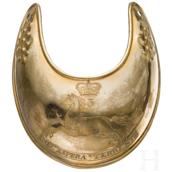 Ringkragen f&uuml;r Offiziere der Hannoverschen Infanterie, 18. Jhdt.