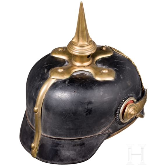 Helm f&uuml;r Offiziere der hessischen Infanterie, um 1910