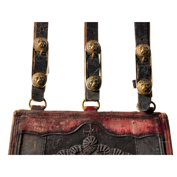 A "S&auml;beltasche" (sabretache) for Officers of Prussian Hussar Regiments 1, 3, 13 or 14