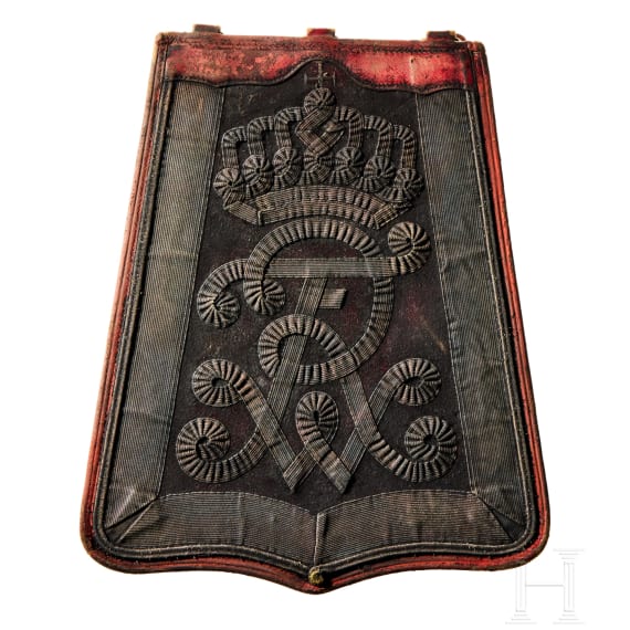 A "S&auml;beltasche" (sabretache) for Officers of Prussian Hussar Regiments 1, 3, 13 or 14