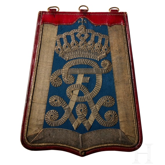 A "S&auml;beltasche" (sabretache) for Prussian Hussar Regiment 10 Officers