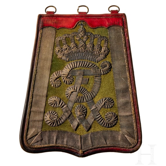 A "S&auml;beltasche" (sabretache) for Prussian Hussar Regiment 11 Officers