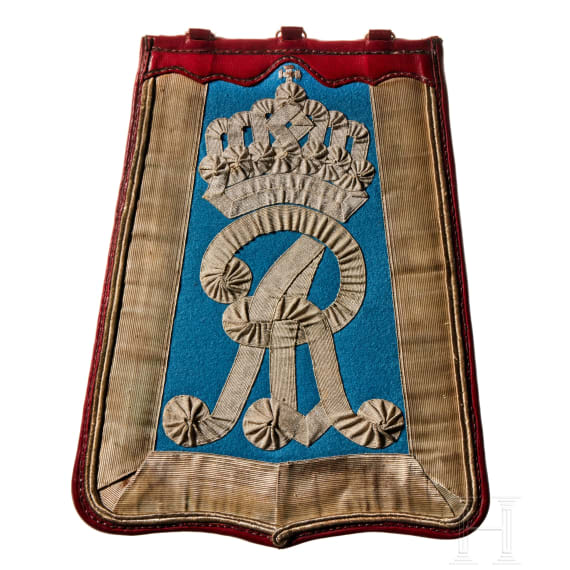 A "S&auml;beltasche" (sabretache) for Saxon Hussar Regiment 19 Officers