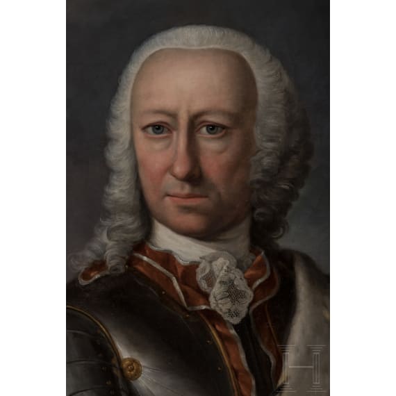 Landgraf Wilhelm VIII. (1682 - 1760) - lebensgro&szlig;es zeitgen&ouml;ssisches Portraitgem&auml;lde