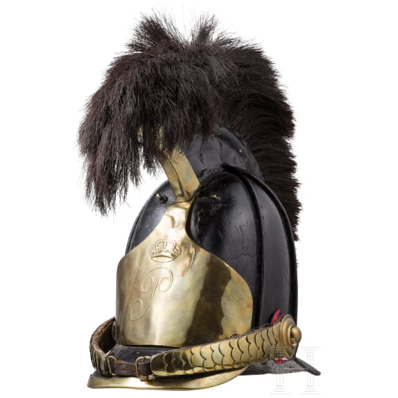 Raupenhelm f&uuml;r Mannschaften im Herzoglich Oldenburgischen Landdragonerkorps, um 1830