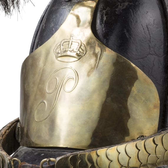 Raupenhelm f&uuml;r Mannschaften im Herzoglich Oldenburgischen Landdragonerkorps, um 1830