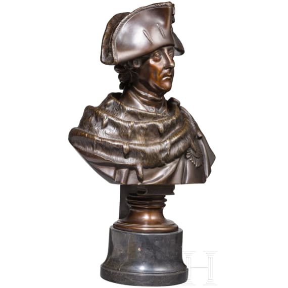 Christian Daniel Rauch (1777 - 1857) - K&ouml;nig Friedrich II., 19. Jhdt.