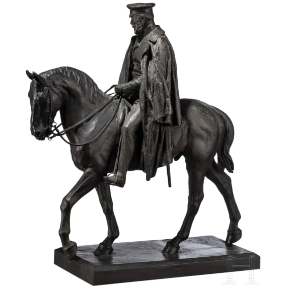 Kaiser Wilhelm I. - monumentale Reiterfigur, datiert 1901
