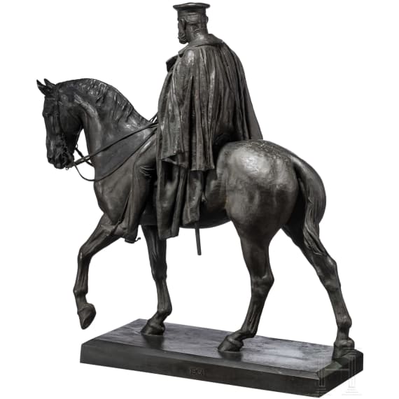 Kaiser Wilhelm I. - monumentale Reiterfigur, datiert 1901