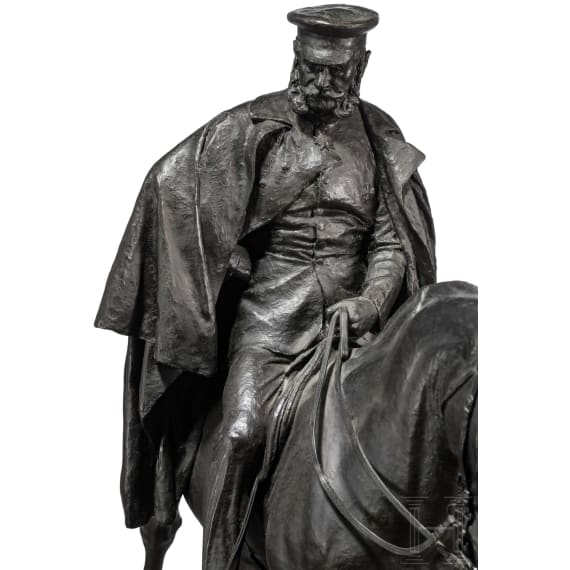 Kaiser Wilhelm I. - monumentale Reiterfigur, datiert 1901