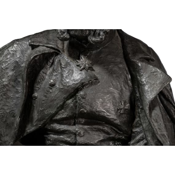 Kaiser Wilhelm I. - monumentale Reiterfigur, datiert 1901