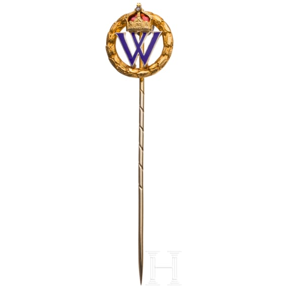 Kaiser Wilhelm II. - goldene Geschenknadel