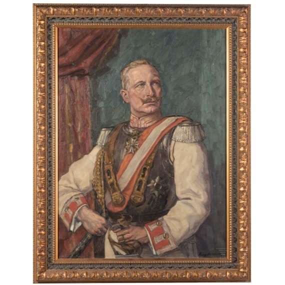 Heinz Heinrichs (1886 - 1957) - Kaiser Wilhelm II. in der Uniform der Gardes du Corps