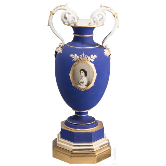 K&ouml;nigin Augusta von Preu&szlig;en - Schlangenhenkelvase, 1861 - 1890