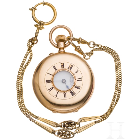 Kaiserin Auguste Viktoria - goldene Geschenkuhr von Johann Hartmann, Berlin
