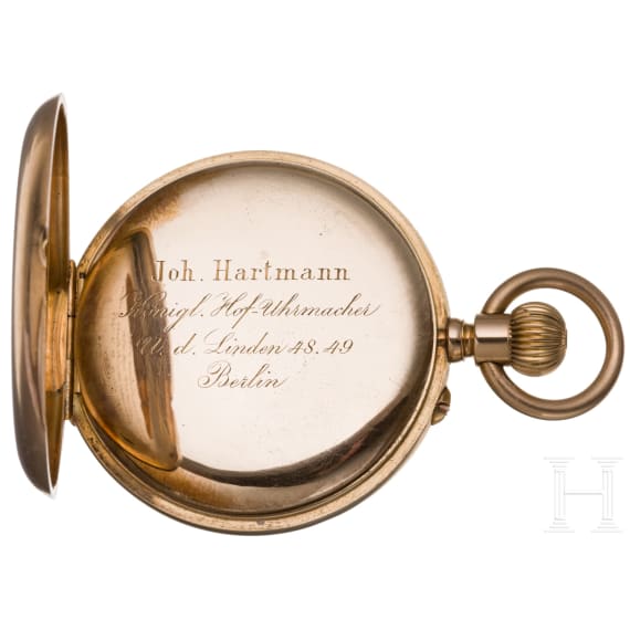 Kaiserin Auguste Viktoria - goldene Geschenkuhr von Johann Hartmann, Berlin
