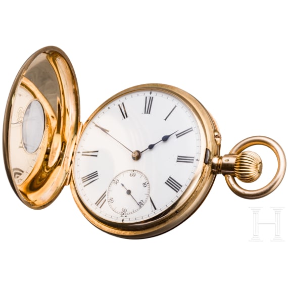 Kaiserin Auguste Viktoria - goldene Geschenkuhr von Johann Hartmann, Berlin