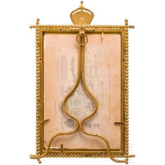 Kronprinz Wilhelm von Preu&szlig;en - Widmungsportr&auml;t im Geschenkrahmen, um 1905