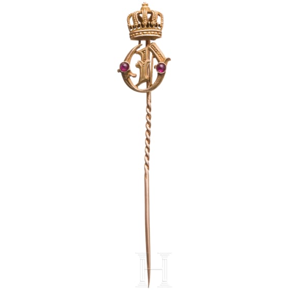 Prinz Oskar von Preu&szlig;en (1888 - 1958) - goldene Geschenknadel