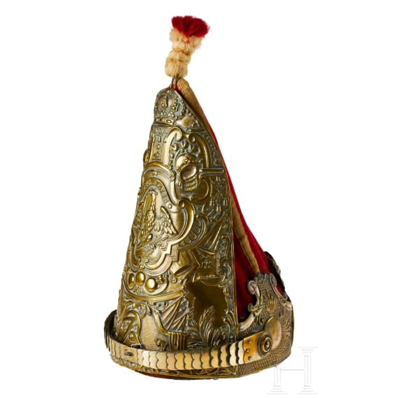 A German miter parade hat of Guard Infantry