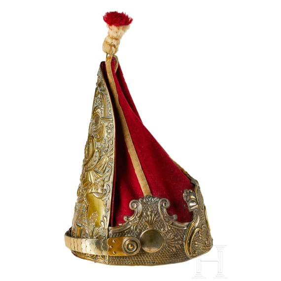 A German miter parade hat of Guard Infantry