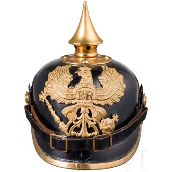 Helm M 1895 f&uuml;r Mannschaften der Linieninfanterie, datiert 1911