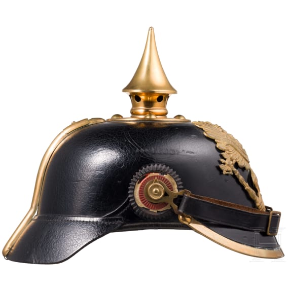Helm M 1895 f&uuml;r Mannschaften der Linieninfanterie, datiert 1911