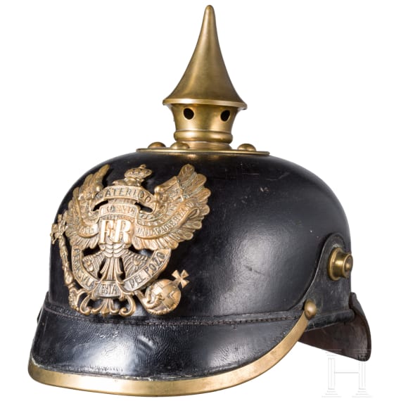Helm M 1895 f&uuml;r Mannschaften im Infanterie-Regiment von Winterfeldt (2. Oberschlesisches) Nr. 23
