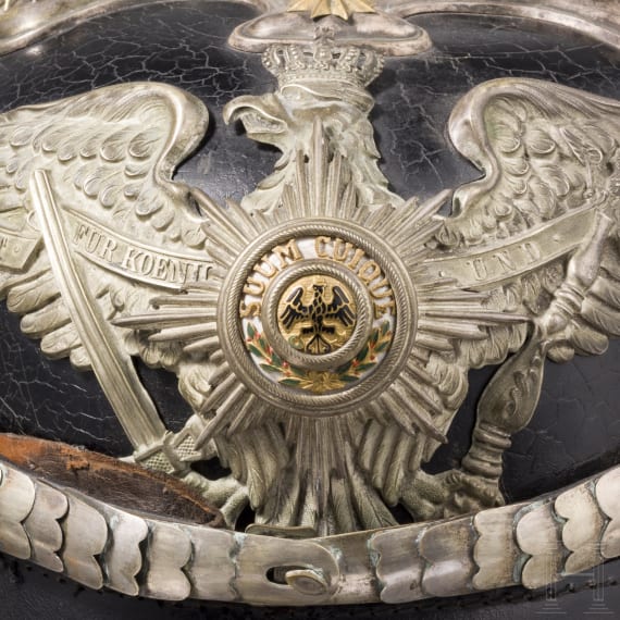 Helm f&uuml;r Offiziere der Schlossgarde-Kompanie, Berlin, um 1914