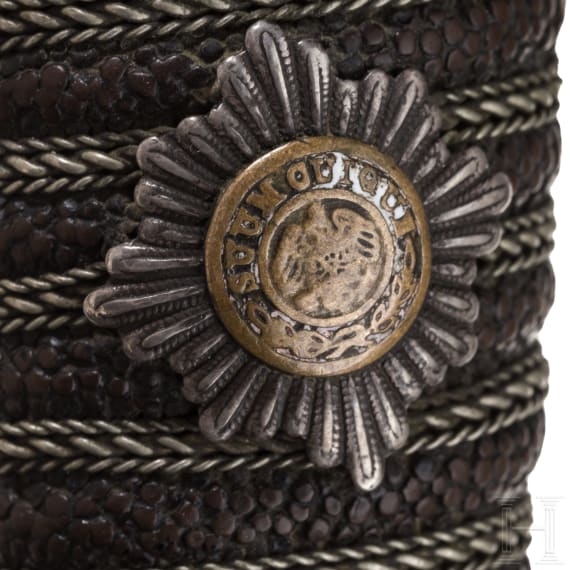 Pour le M&eacute;rite- und Eichenlaubtr&auml;ger Siegfried Graf zu Eulenburg - Geschenkdegen, datiert 1890