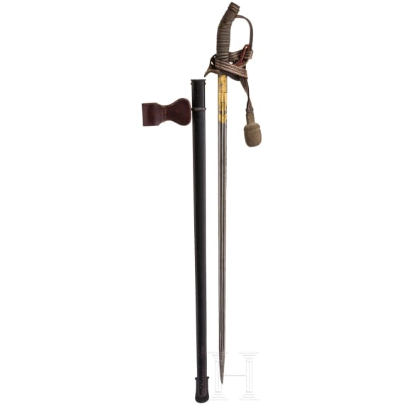 Damast-Degen M 1889 f&uuml;r Offiziere der Infanterie, um 1905