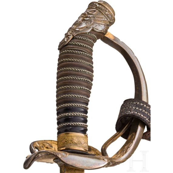 Damast-Degen M 1889 f&uuml;r Offiziere der Infanterie, um 1905