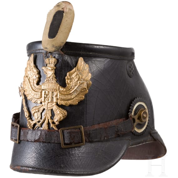 Tschako M 1895/97 f&uuml;r Mannschaften der J&auml;ger-Bataillone, datiert 1903