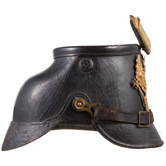 Tschako M 1895/97 f&uuml;r Mannschaften der J&auml;ger-Bataillone, datiert 1903