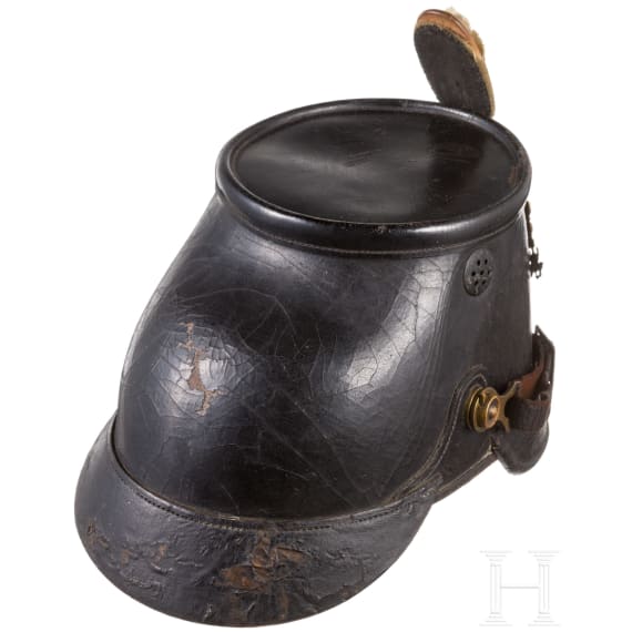 Tschako M 1895/97 f&uuml;r Mannschaften der J&auml;ger-Bataillone, datiert 1903
